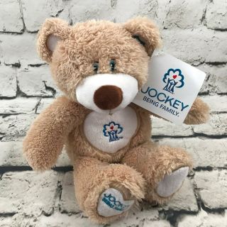 Jockey Being Family Teddy Bear Plush Tan Brown Shaggy Stuffed Animal Soft Toy