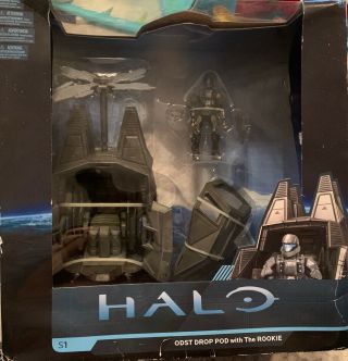 Mcfarlane S1 Halo Odst Drop Pod With The Rookie