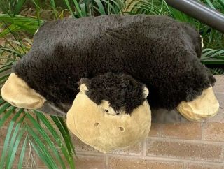 Pillow Pet Pee Wee Monkey 19” When Flat Pillow Stuffed Toy Plush
