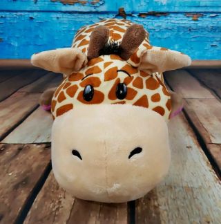 Flip A Zoo Ava Hippo/geo Giraffe Plush Stuffed Animal Flipazoo