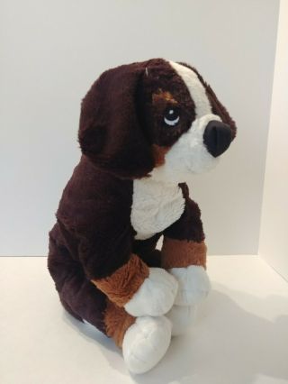 P2 Ikea Hoppig Puppy Dog Brown White Plush Stuffed Animal 15 "