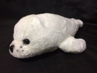 Sea World 16” White Baby Seal Soft Plush Stuffed Animal Toy