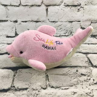 Sea Life Park Hawaii Plush Pink Dolphin Stuffed Animal Soft Souvenir Toy