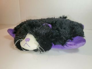 Pillow Pet Pee - Wee Cat Kindergarten Pre School Naptime Black Purple (x
