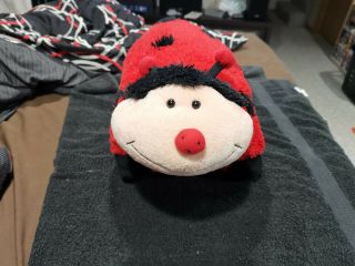Lady Bug Pillow Pet 18 " Pets Large Soft Pillow Black And Red