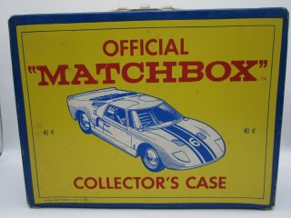 Vintage 1966 Official Matchbox Deluxe Collector’s Case By Lesney - Fits 48 Cars