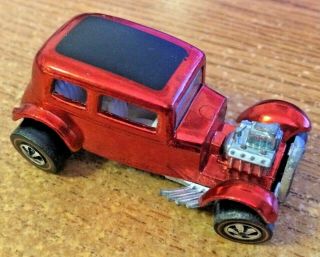 Vintage 1968 Hot Wheels Red Line Redline Classic 32 Ford Crown Vicky Vick Red