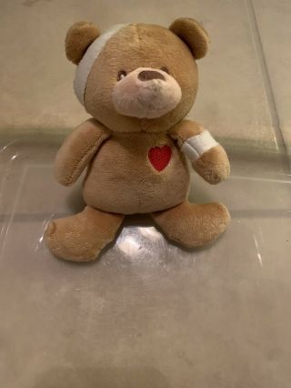 Vintage 1990’s Baby Gund Teddy Bear With Bandaged Head And Arm