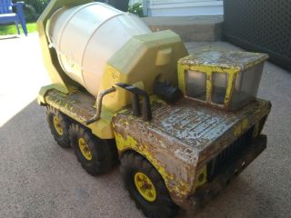 1970s Mighty Tonka Ready Mixer Cement Truck Lime Green Tandem Axle