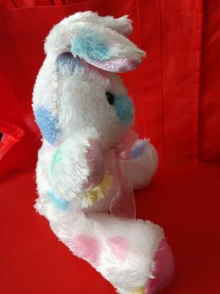 Dan Dee Collectors Choice EASTER Colorful Bunny Rabbit Sitting Plush Stuffed 3