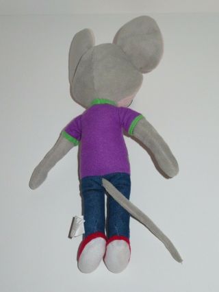 Chuck E Cheese Plush Doll Toy Stuffed Animal Mouse Purple Shirt 13 