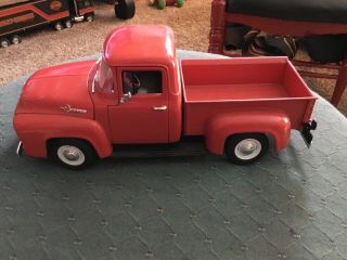 Ertl American Muscle 1956 Ford F - 100 Pickup Truck 1:18 Diecast Red C8
