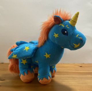 A106 Neopets Blue Uni Unicorn Pegasus Pony Plush Stuffed Toy