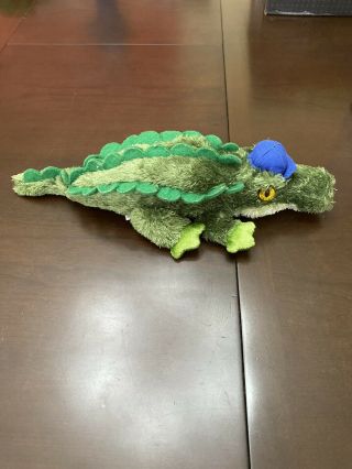 University Of Florida 11” Gator Alligator Aurora Green Blue Cap Plush Stuffed