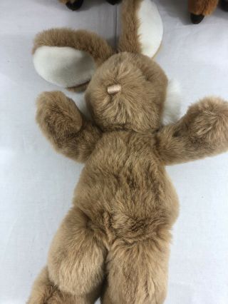 Vintage 1988 GUND Bunny Rabbit Brown Plush Stuffed Small 13 