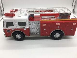 Tonka Fire Truck Lights & Sounds And Moveable Ladder 2011 Hasbro 13 Inches