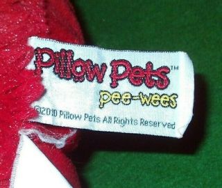 2010 PILLOW PETS Pee - Wees RED LADYBUG 12 