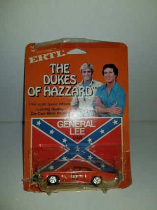 Vintage Ertl Dukes Of Hazzard General Lee Dodge Charger 1/64 Diecast 1981
