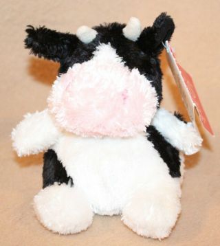 Russ Berrie Luvvies Fred Plush Black & White Cow