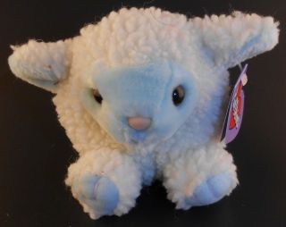 Bluebelle Puffkins Easter Lamb 1998 Limited Edition Blue Faced With Tag