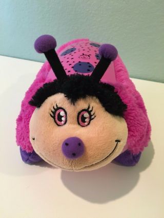 Pillow Pets Dream Lites Mini Night Light Projects Starry Sky Hot Pink Lady Bug