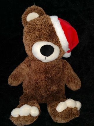 15 " Teddy Bear Christmas Santa Hat Animal Adventure Stuffed Plush 2015