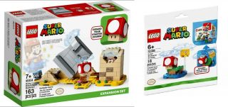 Lego Mario Monty Mole (40414) And Mushroom Surprise Polybag (30385) -