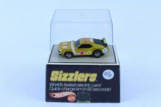 Vintage Hot Wheels Sizzlers Mustang Boss 302 With Cube