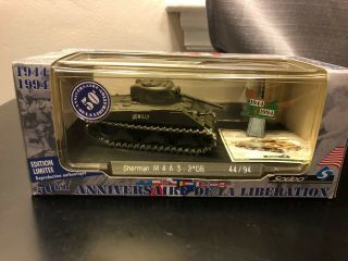 Solido 50th Anniversary Liberation Sherman Tank M 4 A 3 - Die Cast Model Boxed