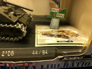Solido 50th Anniversary Liberation Sherman Tank M 4 A 3 - Die Cast Model Boxed 3