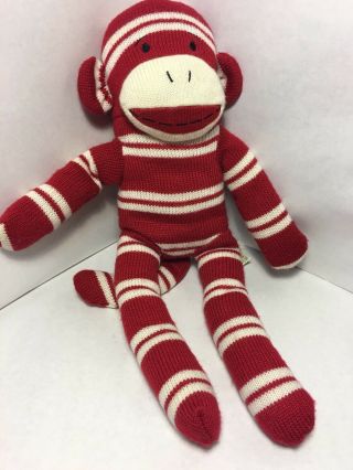 Dan Dee Collector’s Choice Red White Sock Monkey 18 Inch