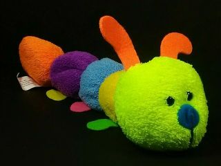 Greenbrier Caterpillar Plush 11 " Multicolored Stuffed Animal / Rainbow Colored
