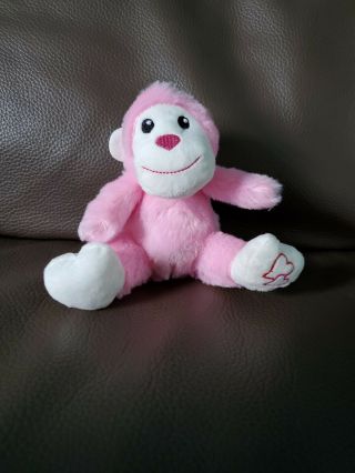 Greenbrier International Stuffed Plush Animals Toys Pink Monkey