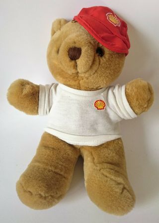 Royal Dutch Shell Oil Company Big Teddy Bear Soft Plush Toy Stuffed Animal