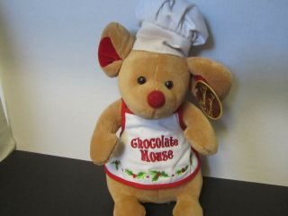 Dan Dee Collectors Choice Chocolate Mouse Chef Stuffed Animal Plush 14 "