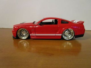Jada 1/24 Bigtime Muscle Red 2007 Shelby Gt500 Read No Box