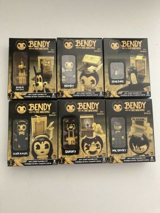 Bendy And The Ink Machine Mini Figure Toy Set Series 1 - All 6