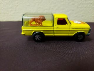 1973 Matchbox Rolamatics Wild Life Ranger Yellow Truck S/h