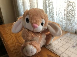 Dan Dee Plush Small Hoppy Hopster Bunny Rabbit Soft Tan White Stuffed Animal 2