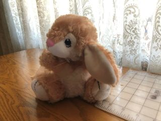 Dan Dee Plush Small Hoppy Hopster Bunny Rabbit Soft Tan White Stuffed Animal 3