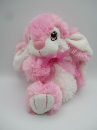 Pink Bunny Plush Toy Dan Dee Easter Holiday Rabbit Stuffed Animal Soft Dandee