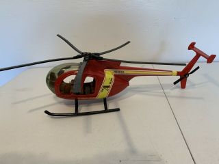Vintage 1983 A - Team Ertl Howlin Mad Red Diecast Hughes Helicopter