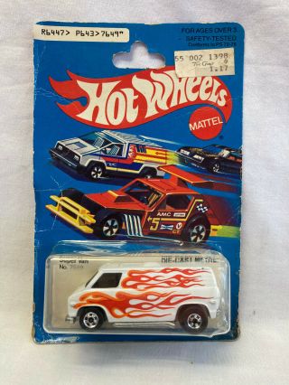 Vtg 1979 Hot Wheels Van In Blister Pack Die Cast Metal Toy Car