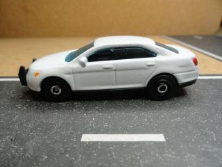 Matchbox Police Ford Taurus White Unmarked Slick Top Make Your Own Custom Unit