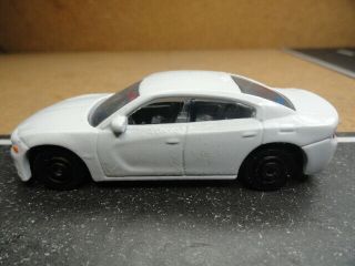 Matchbox Police Dodge Charger Slick Top Unmarked White Custom Unit