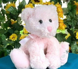 Russ Shining Stars Pink Teddy Bear Cuddly Lovey Plush Stuffed Animal Toy No Code