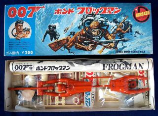 Lucky Find Japanese Imai Toys 007 James Bond Frogman 1965 Plastic Model Kit Rare