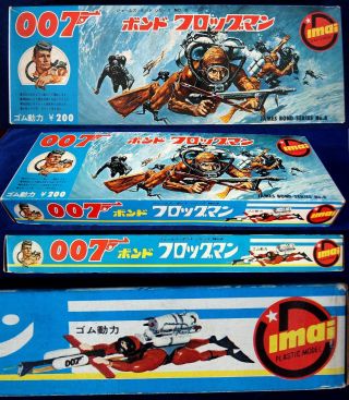 LUCKY FIND Japanese IMAI Toys 007 JAMES BOND FROGMAN 1965 Plastic Model Kit RARE 3