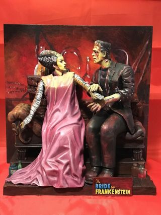 Moebius “the Bride Of Frankenstein” Basil Gogos Inspired Model Kit Built Up