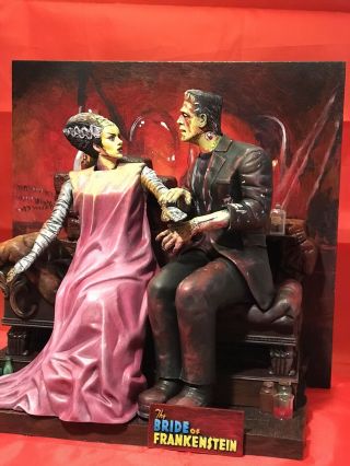Moebius “The Bride of Frankenstein” Basil Gogos Inspired Model Kit Built Up 2